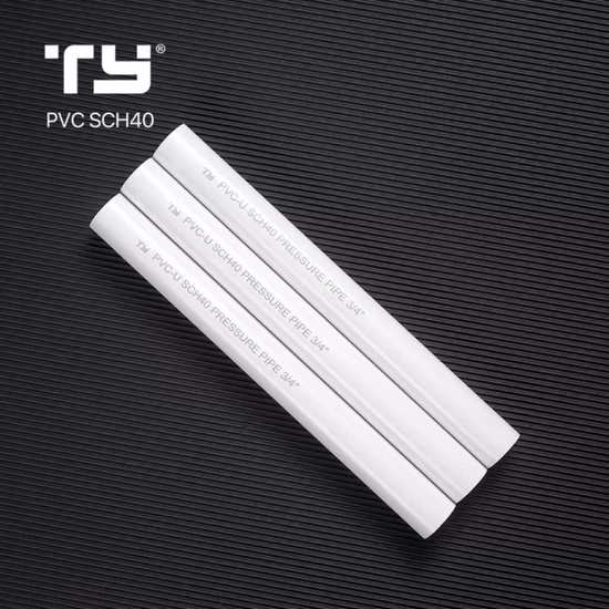 Tuyau tubulaire en plastique standard ASTM D2466 (plastique PVC CPVC PPR)